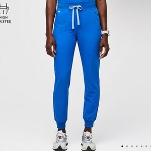 Figs - High waisted Zamora scrubs in royal blue (Tall XL)